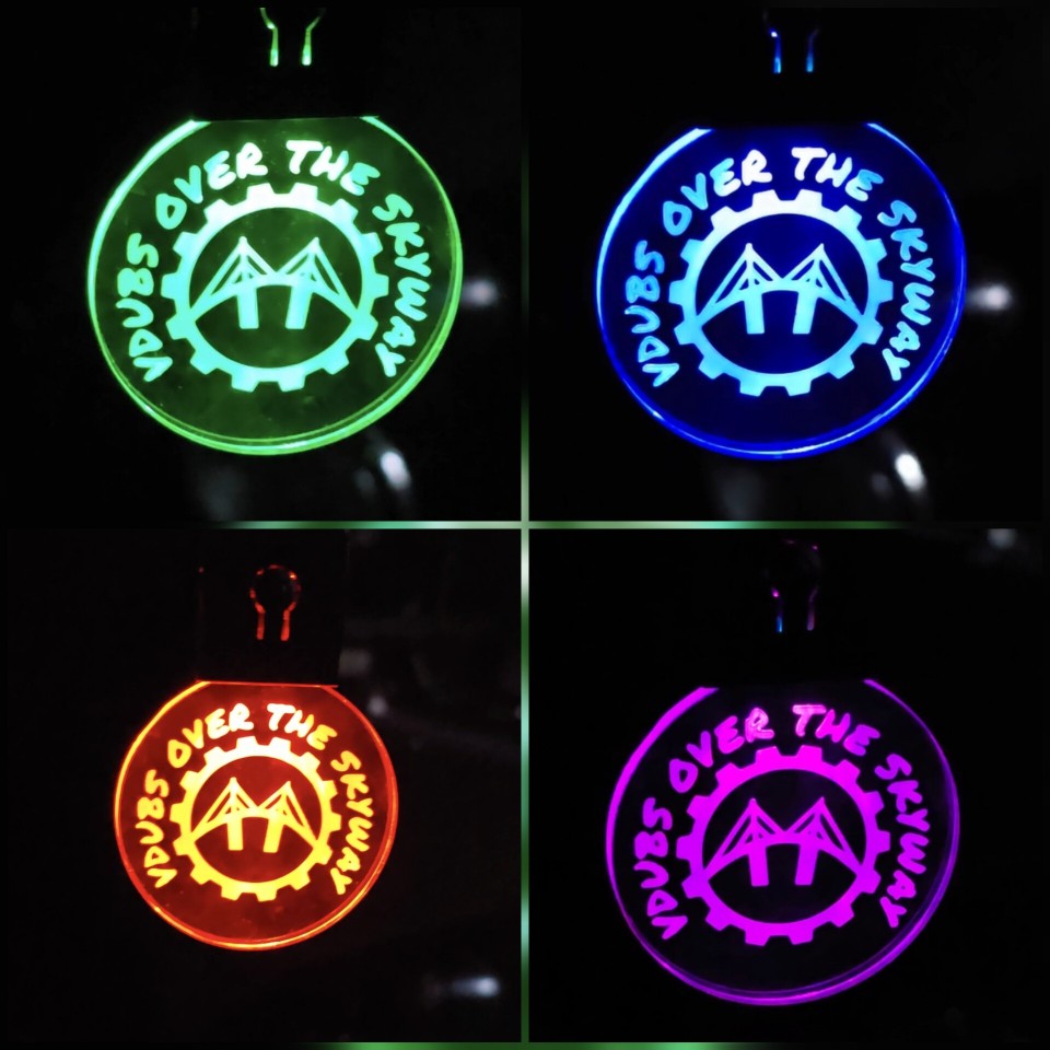 VDubs Over the Skyway Lighted Keychain